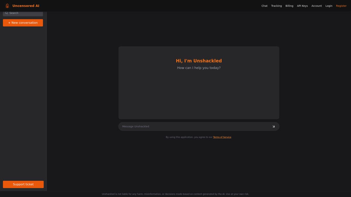 Unshackled AI screenshot 1