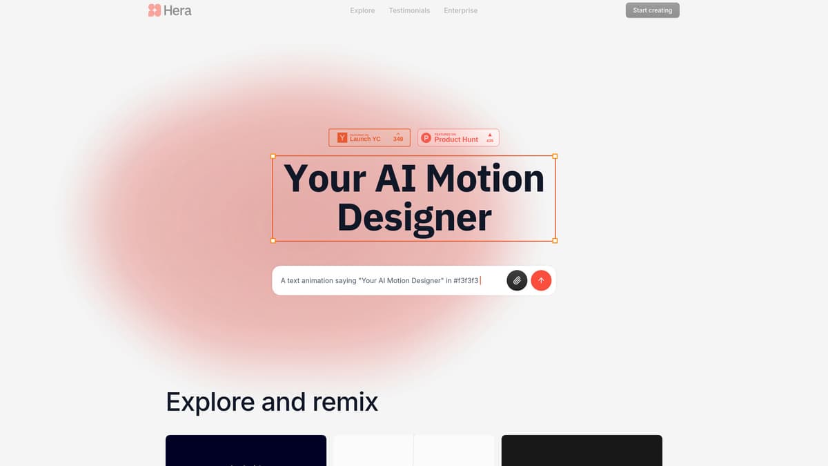 Hera – Your AI Motion Designer screenshot 1