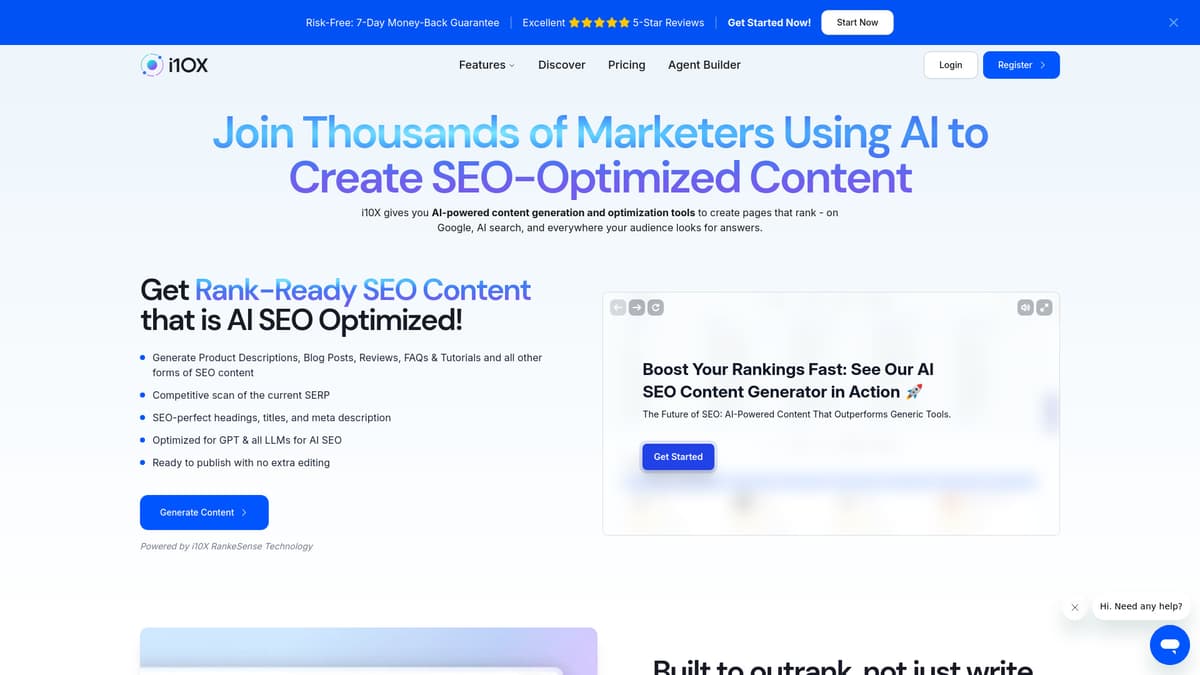 AI SEO Content Generator screenshot 1