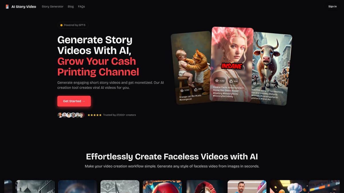 AI Story Video Generator screenshot 1