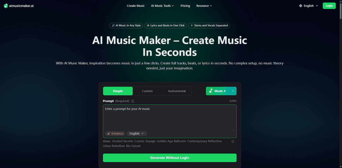 aimusicmaker screenshot 1