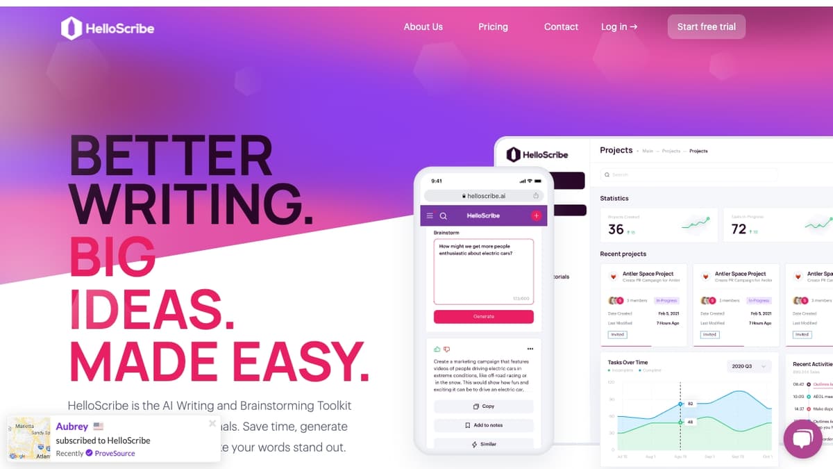 HelloScribe screenshot 1