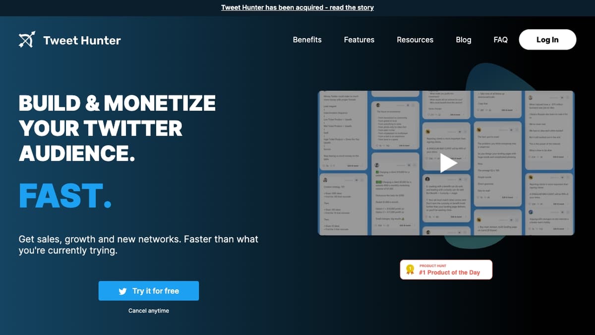 Tweet Hunter screenshot 1