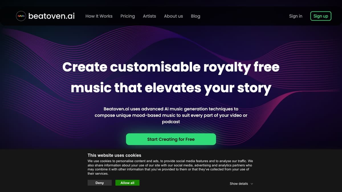 Beatoven.ai screenshot 1
