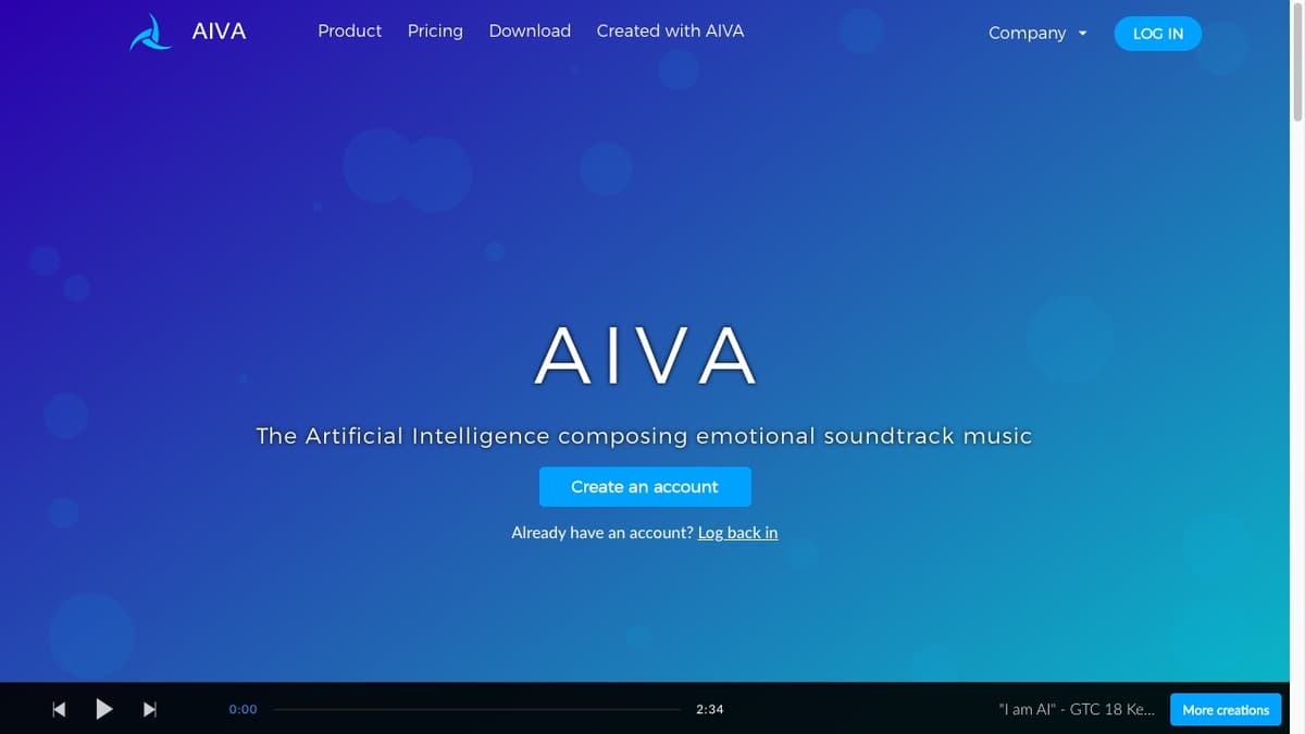 AIVA screenshot 1