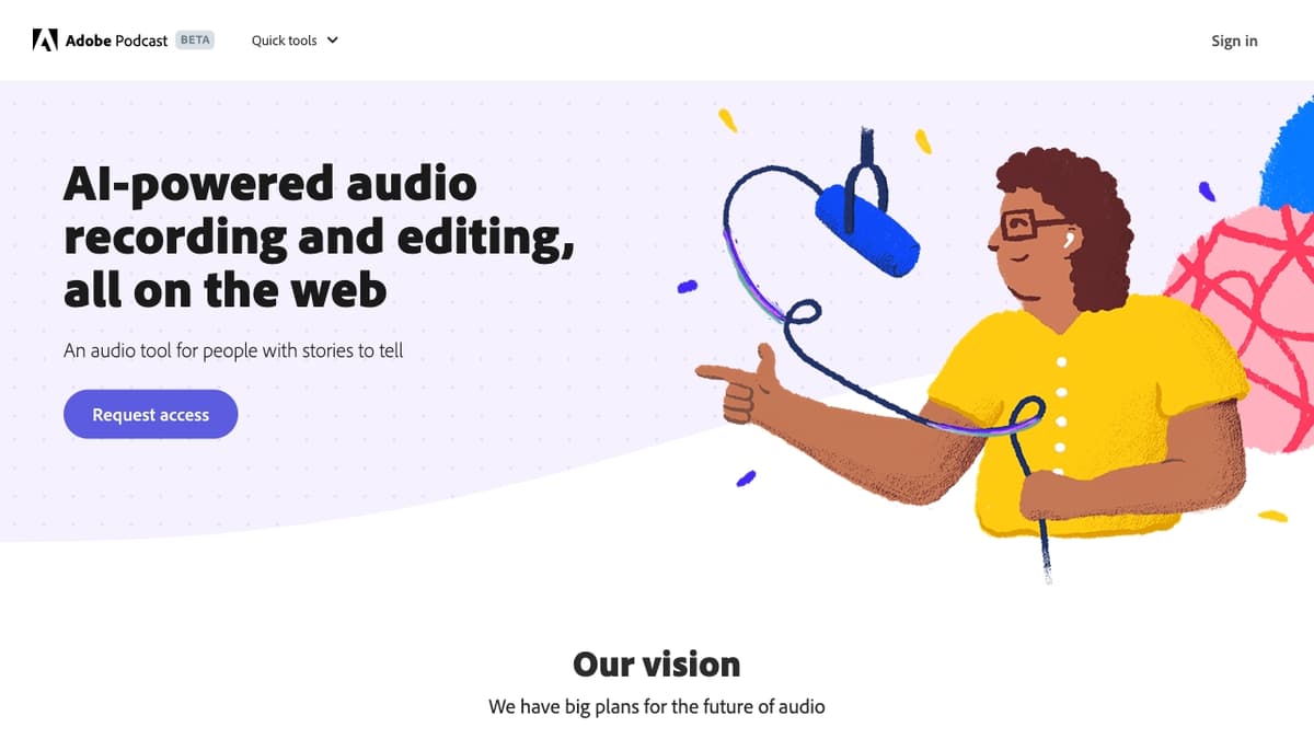 Adobe Podcast screenshot 1
