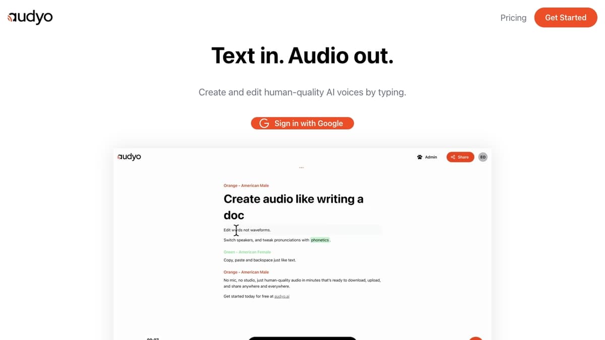 Audyo screenshot 1