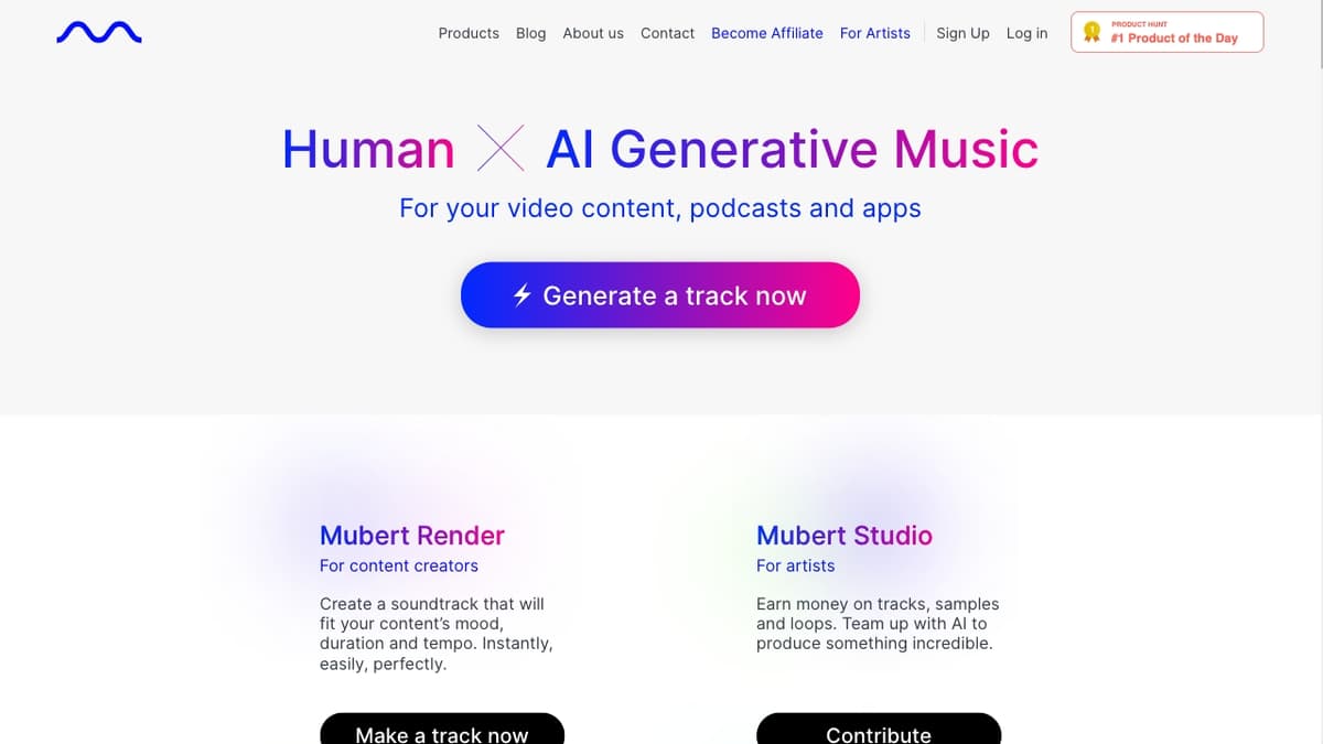 Mubert screenshot 1