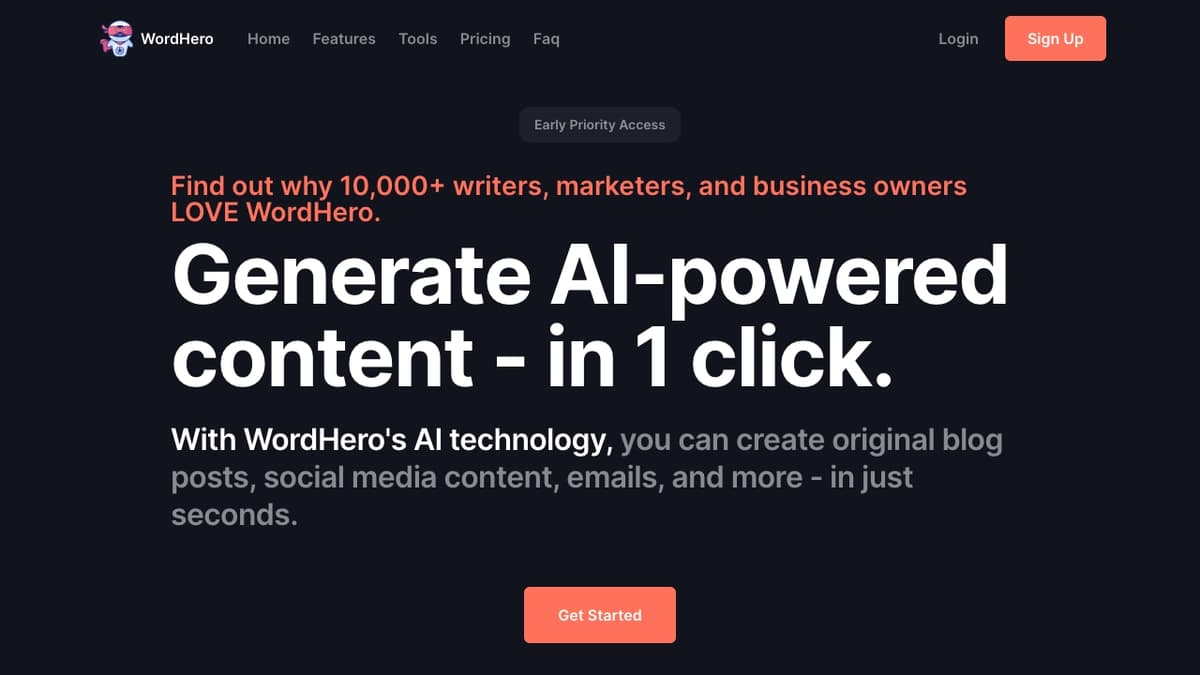 WordHero screenshot 1