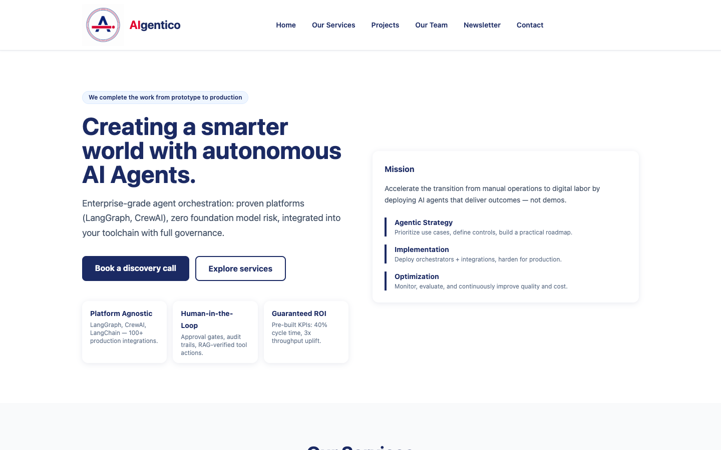 Aigentico landing_page