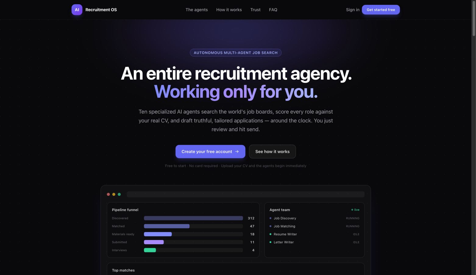 aijobcrew.com 首页截图