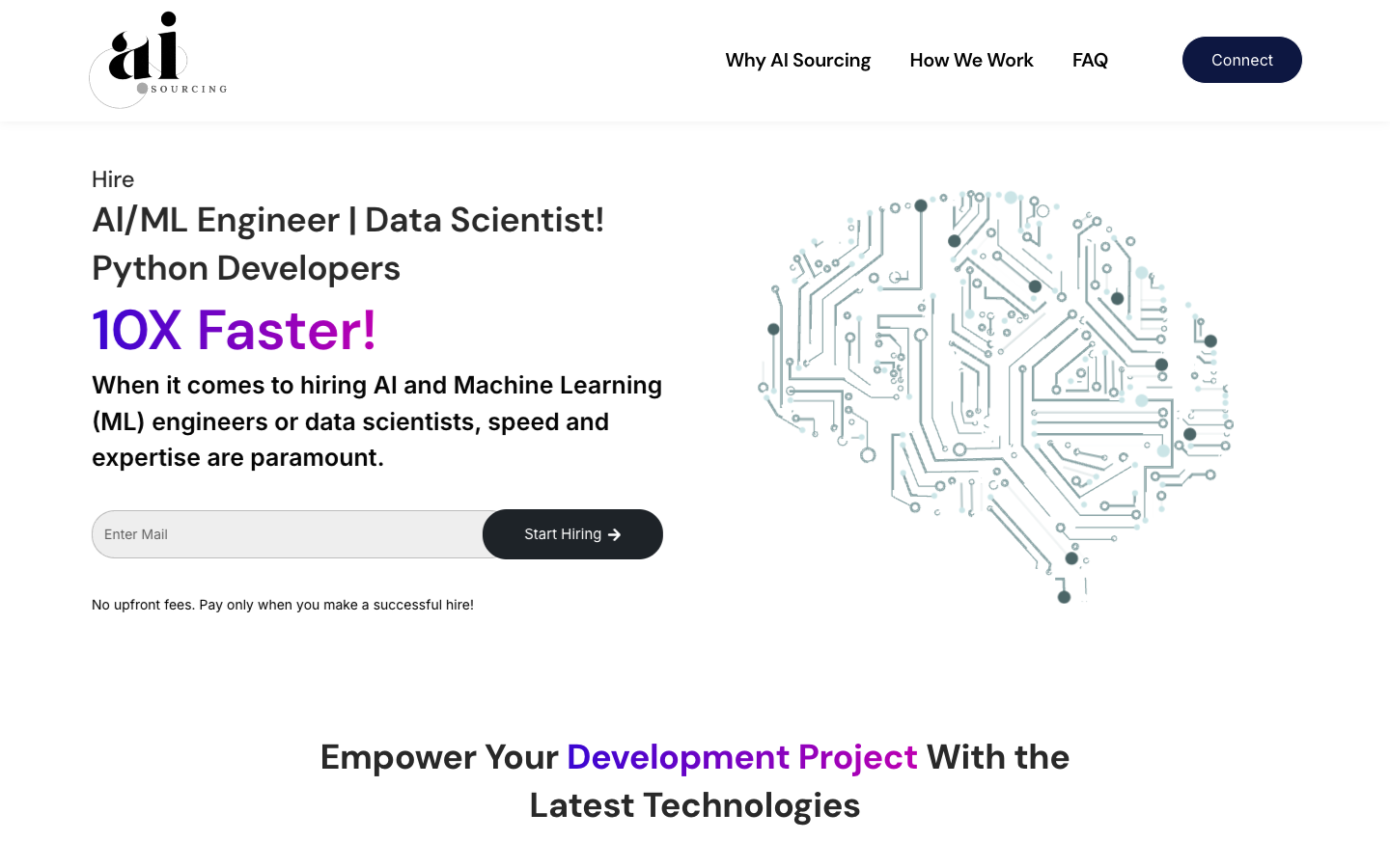 aisourcing.ai homepage screenshot
