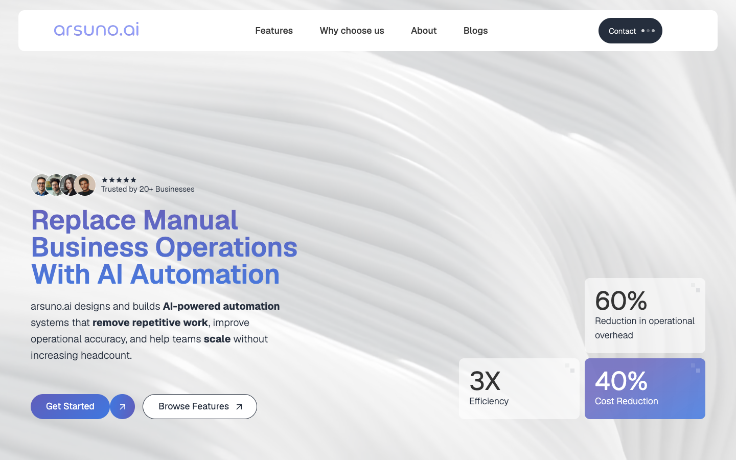 Arsuno landing_page