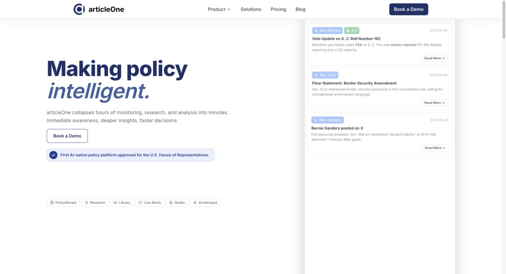 articleOne landing_page
