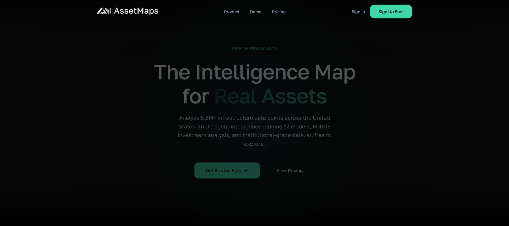 AssetMaps 首页截图