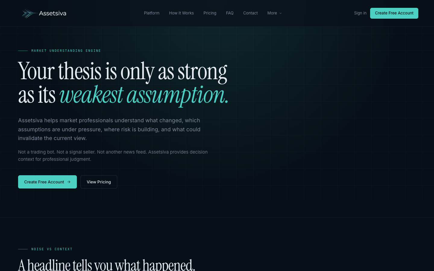 Assetsiva homepage screenshot