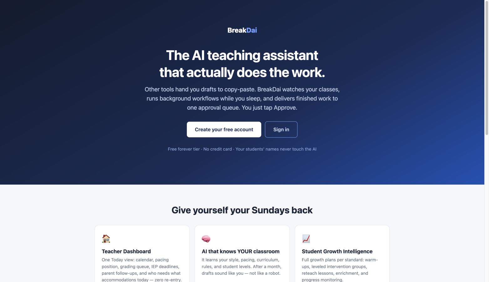 breakdai.com 首页截图