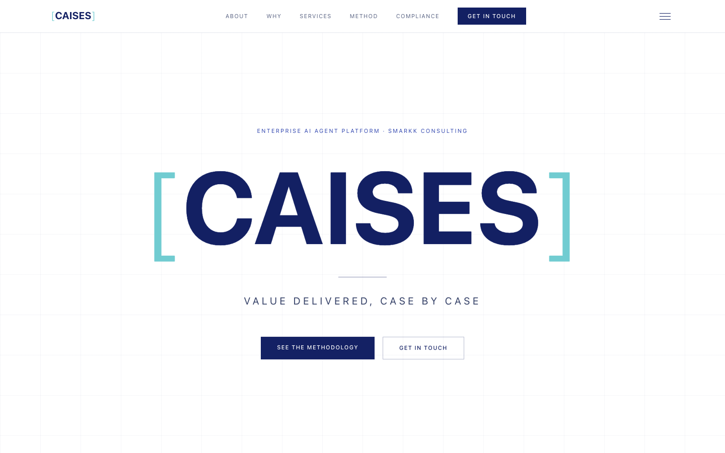 CAISES homepage screenshot