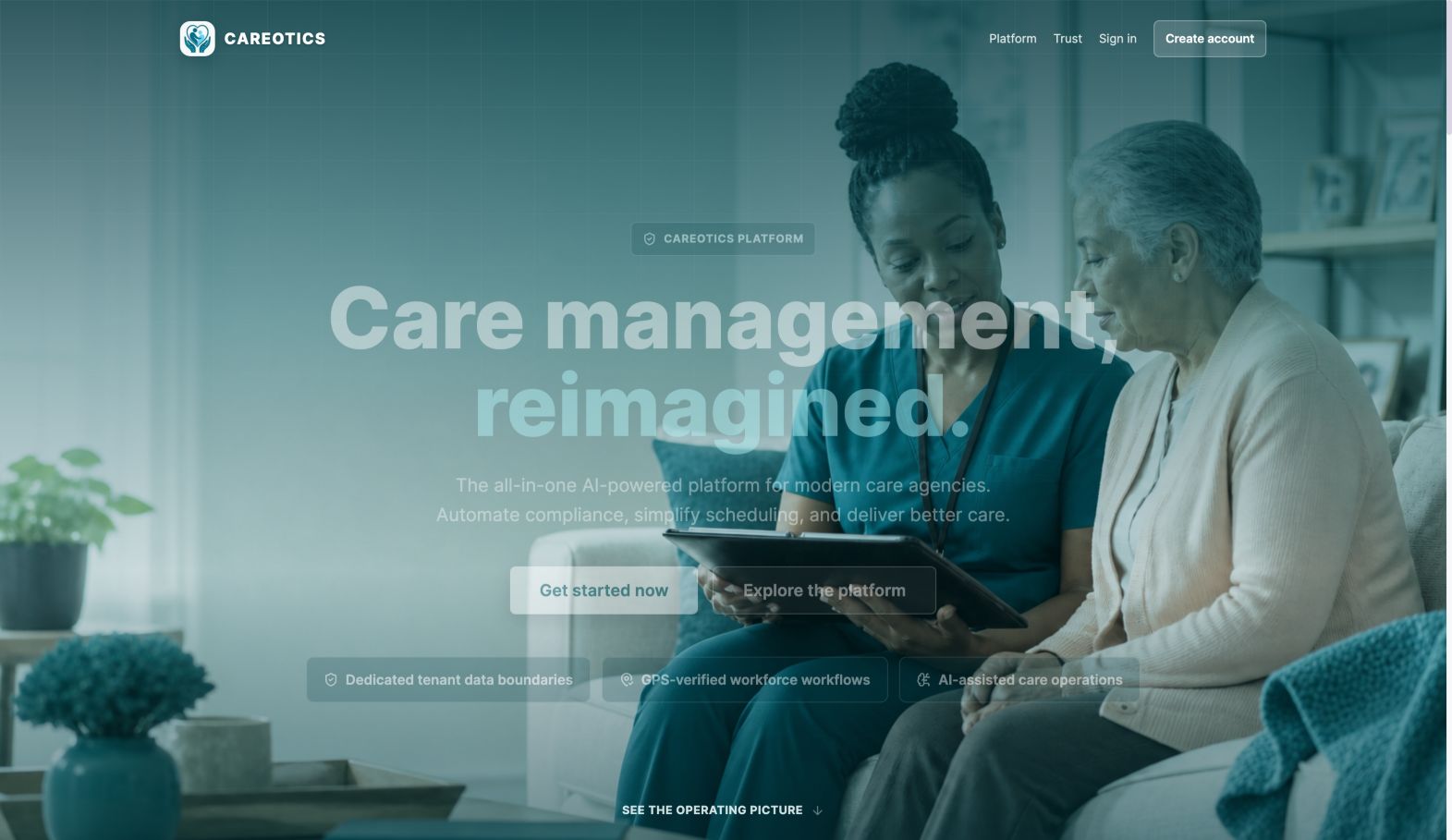 careotics.com 首页截图