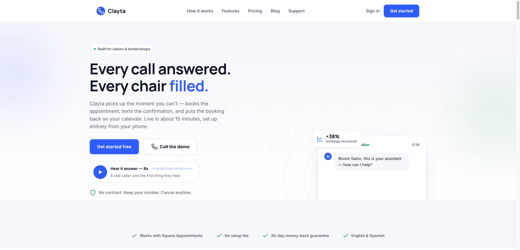 clayta.com 首页截图