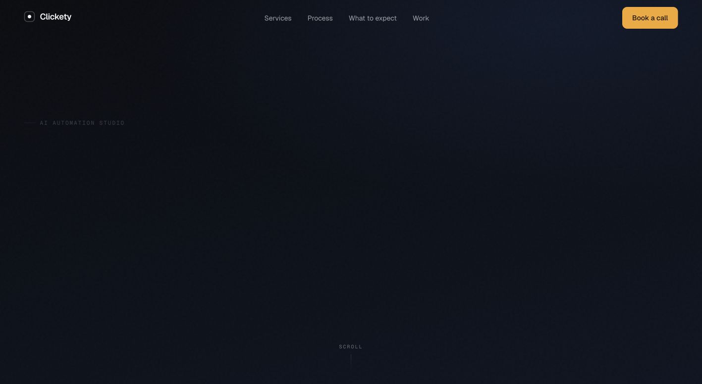 clickety.ai 首页截图