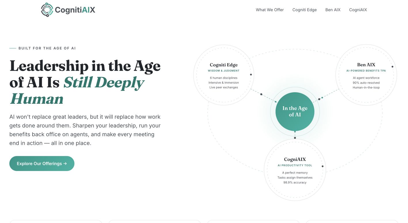 CognitiAIX 首页截图