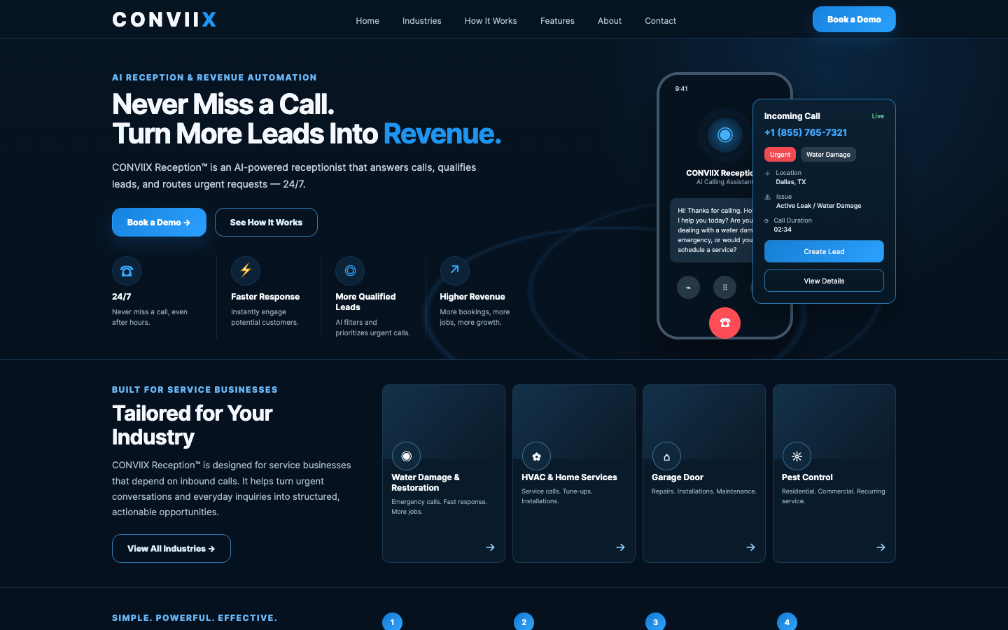 CONVIIX homepage screenshot