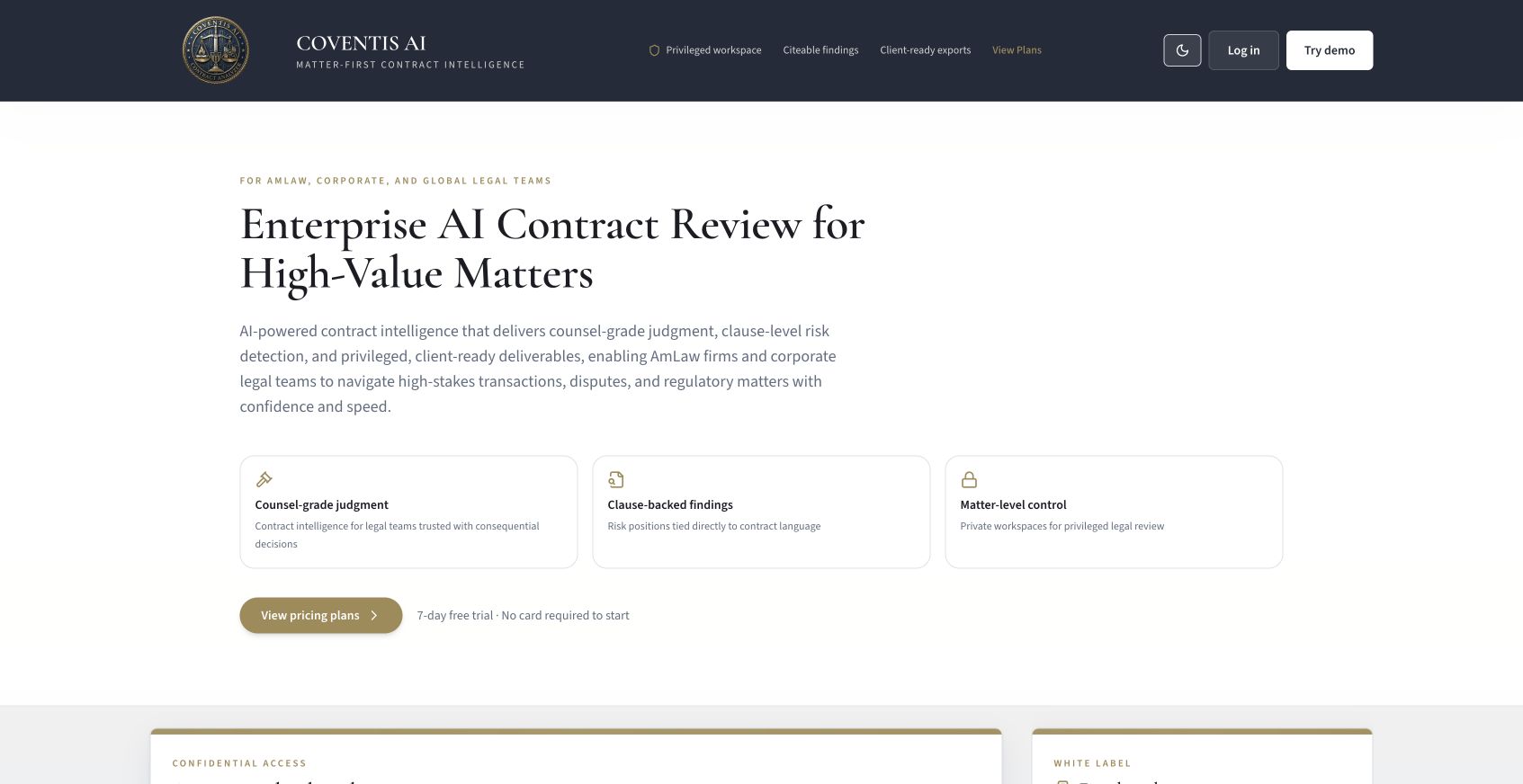 Coventis AI landing_page