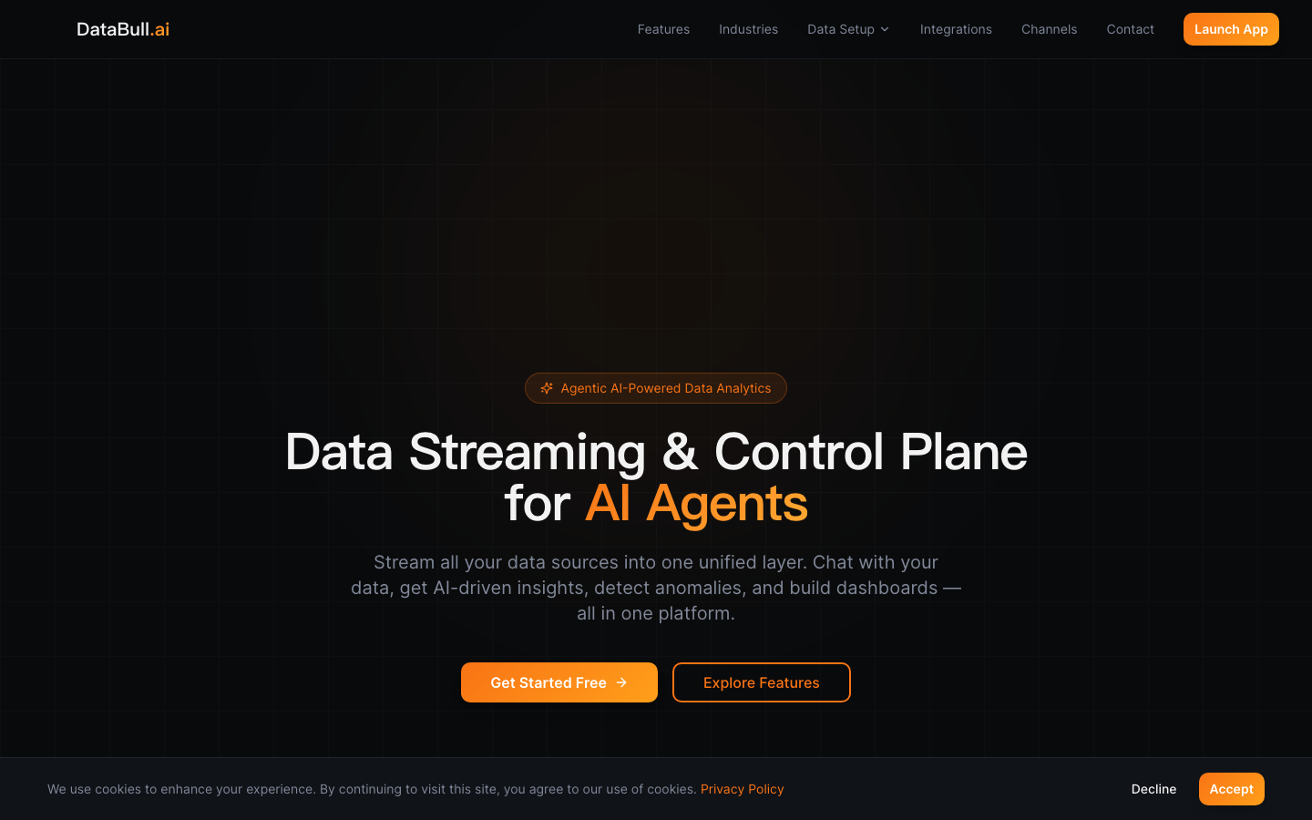 DataBull.ai 首页截图