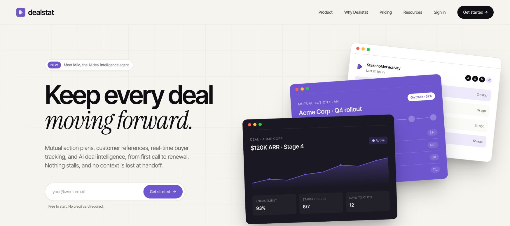Dealstat 首页截图