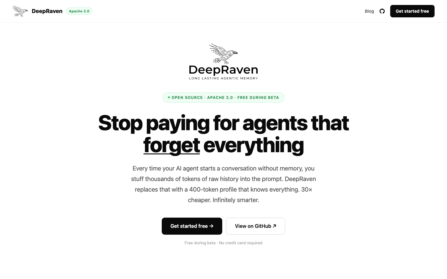 DeepRaven landing_page