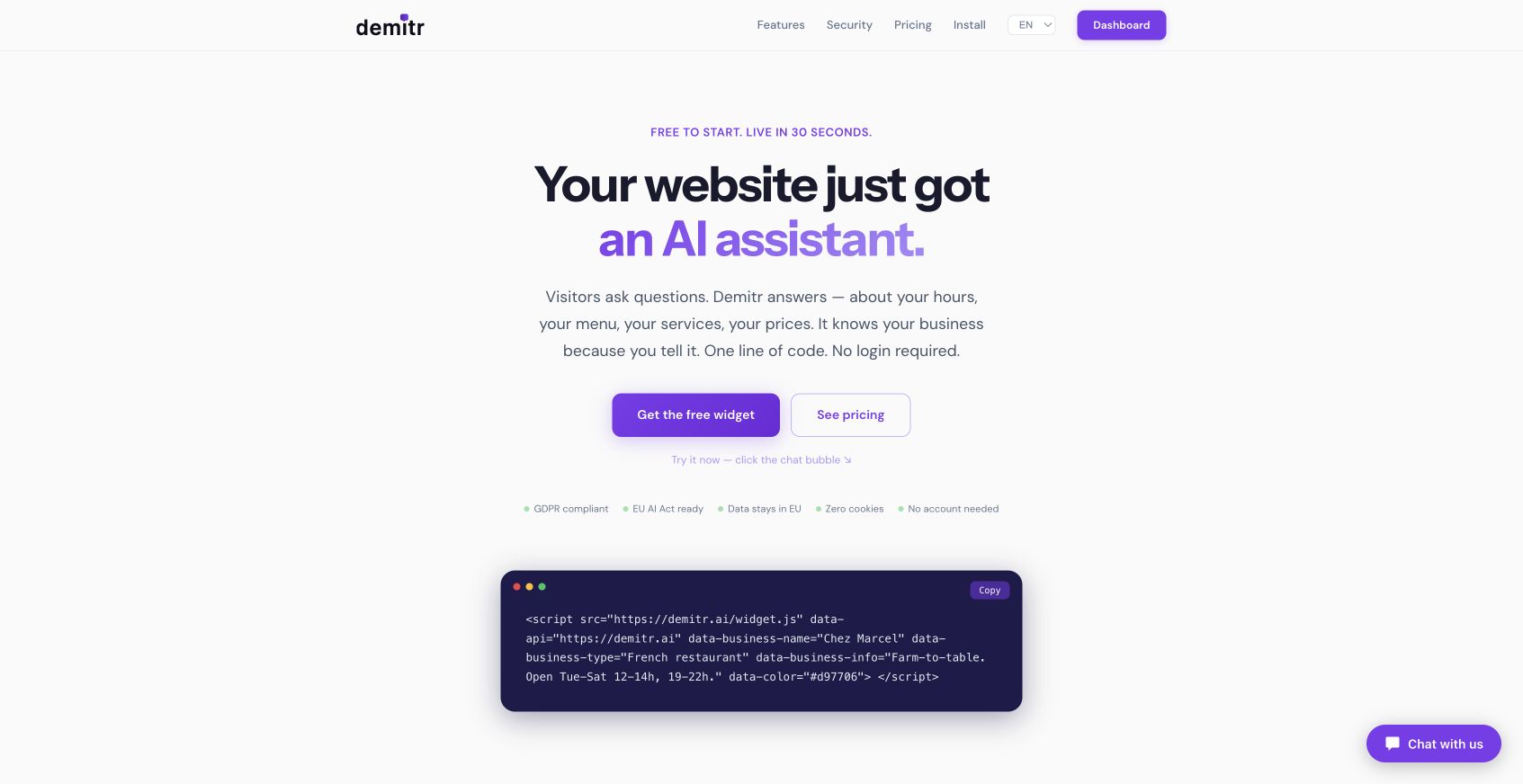 Demitr landing_page