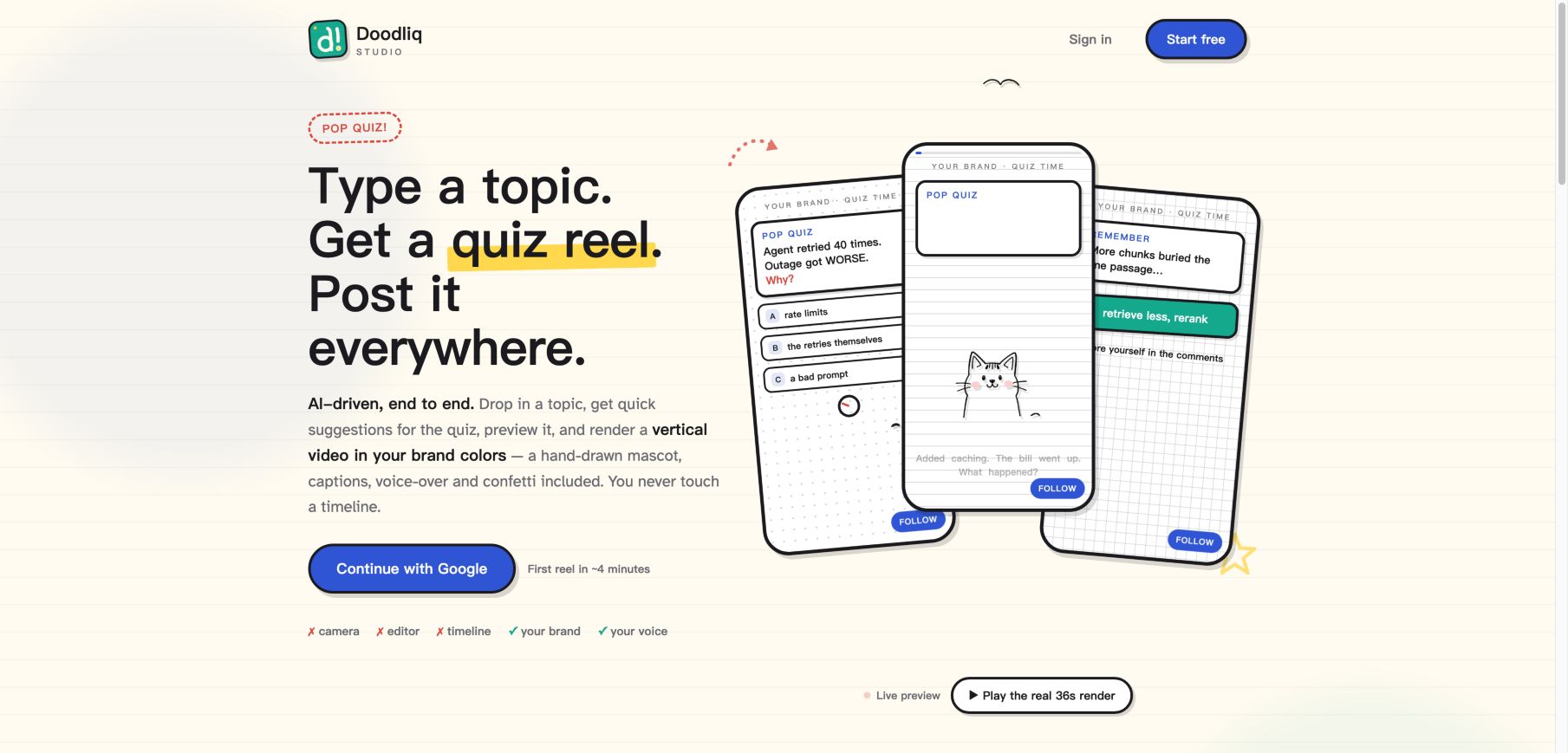 doodliq.com 首页截图