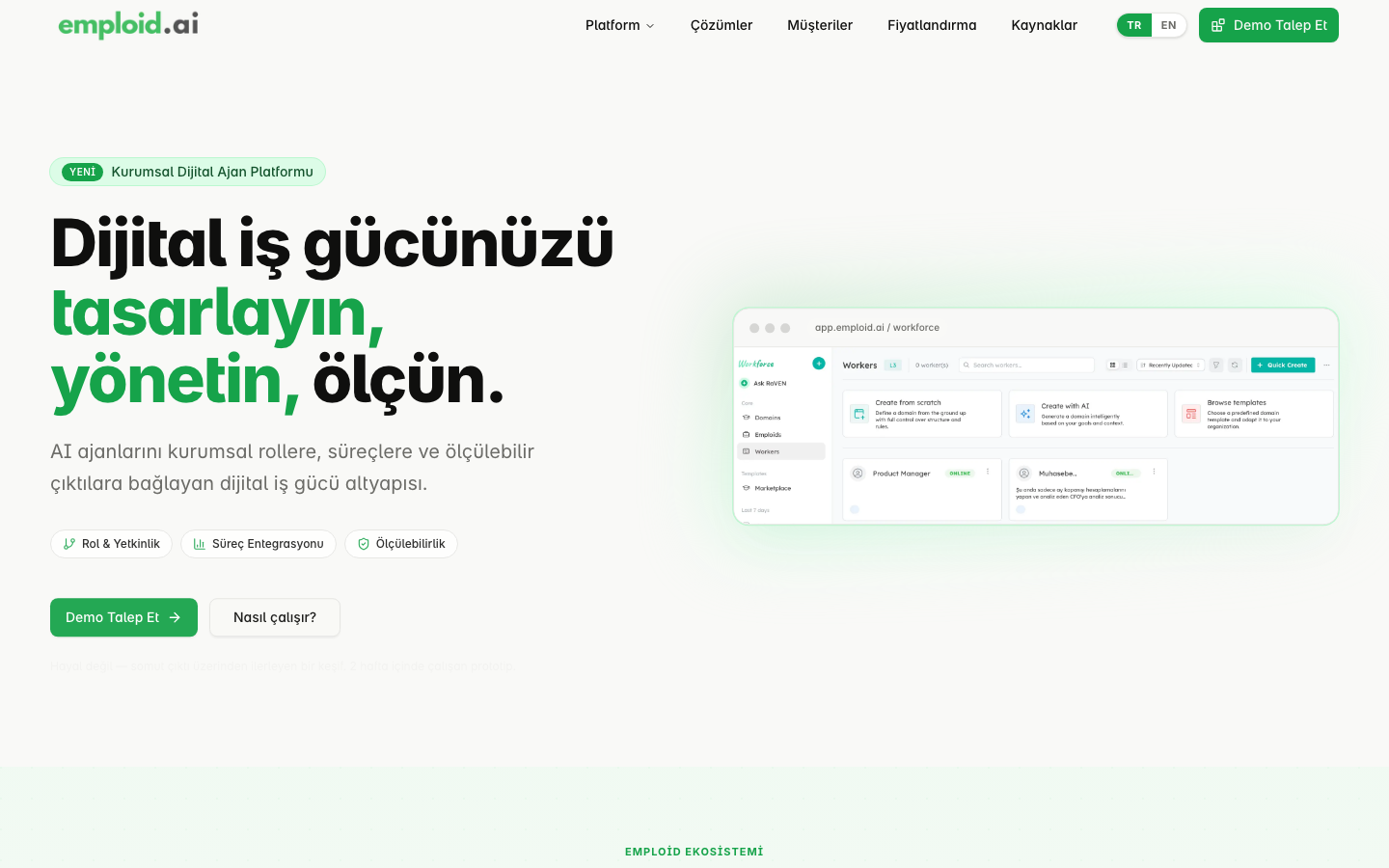 Emploid.ai 首页截图