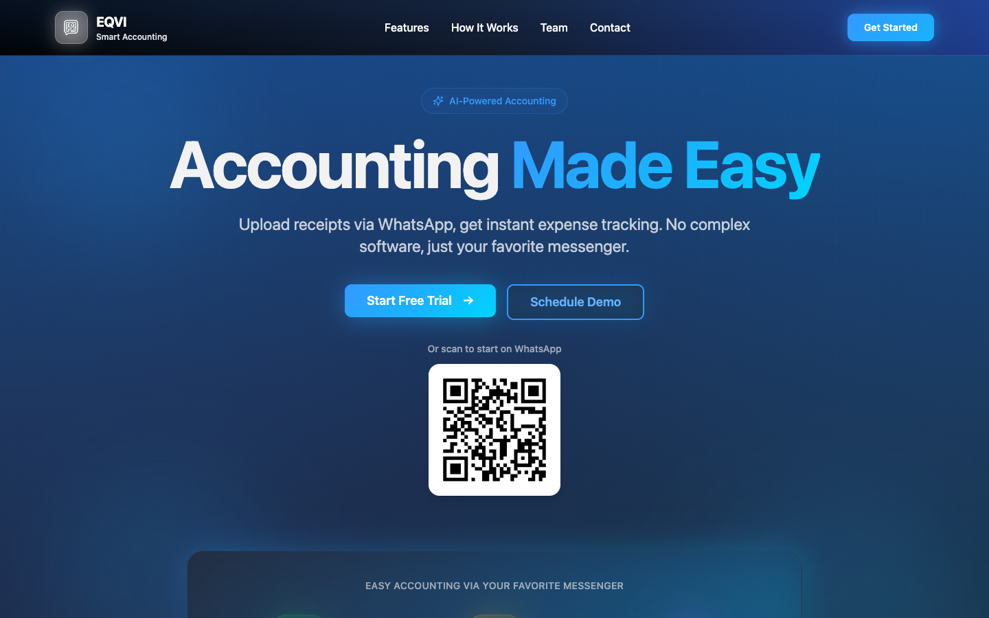 EQVI homepage screenshot