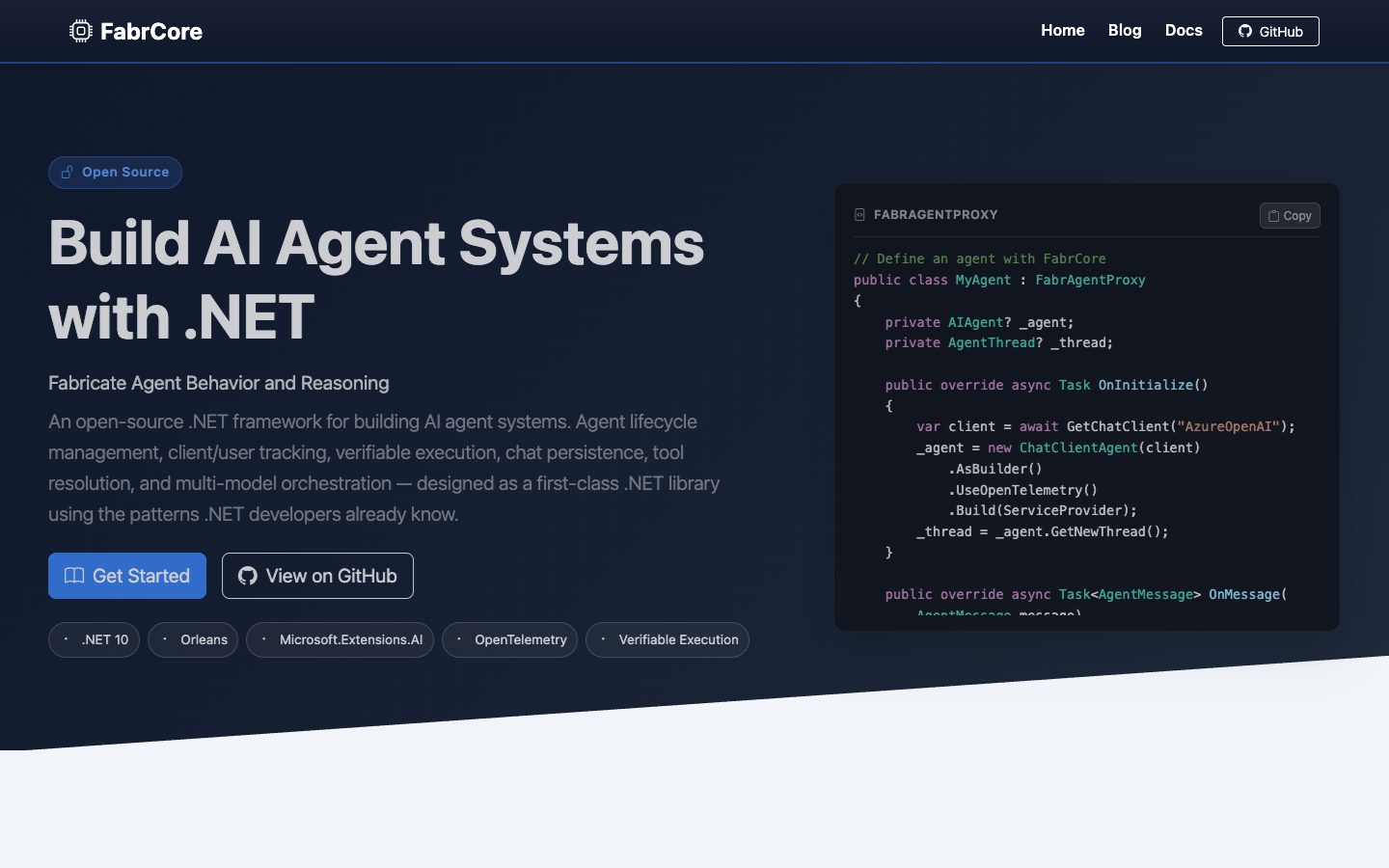 FabrCore landing_page