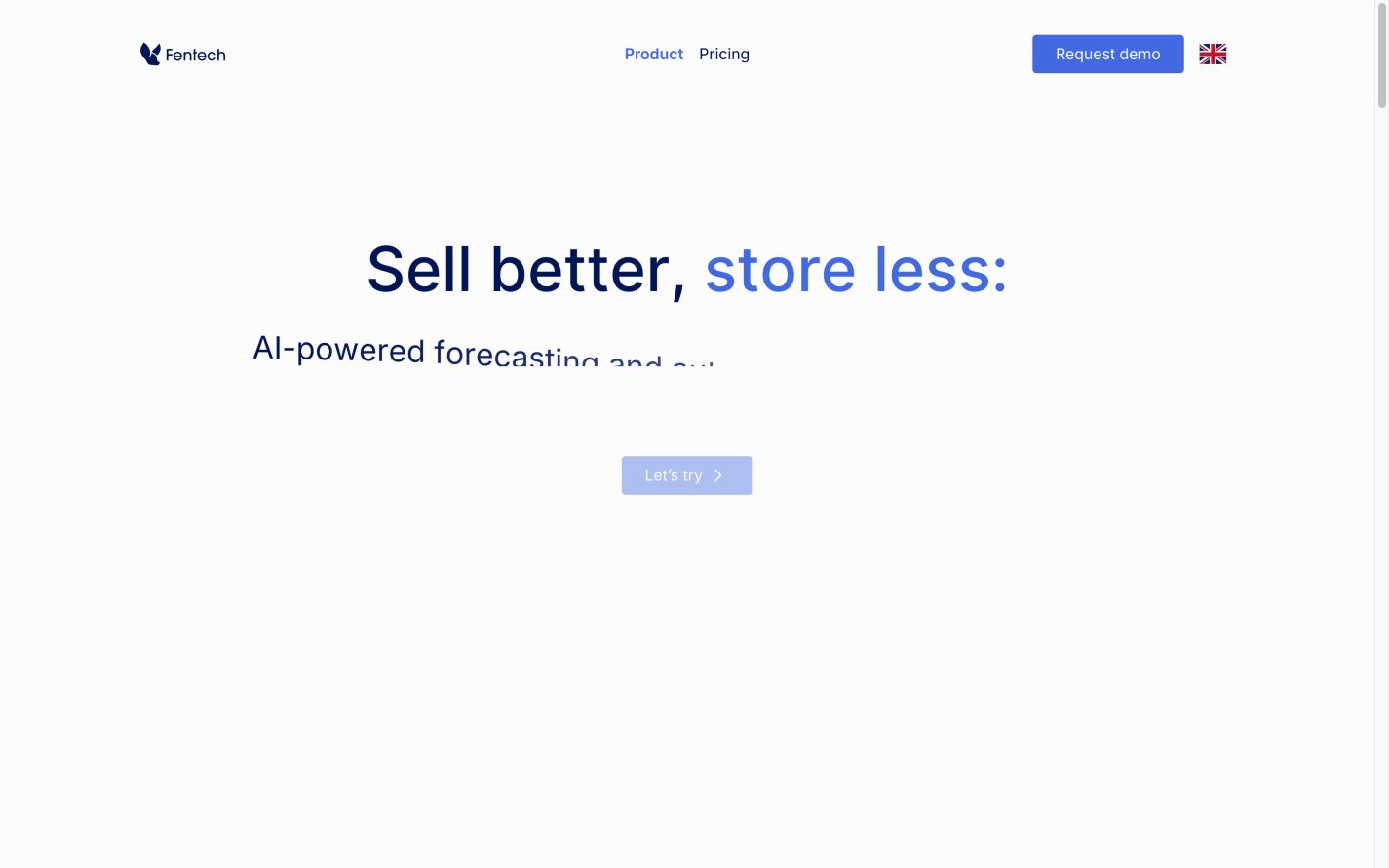 Fentech landing_page