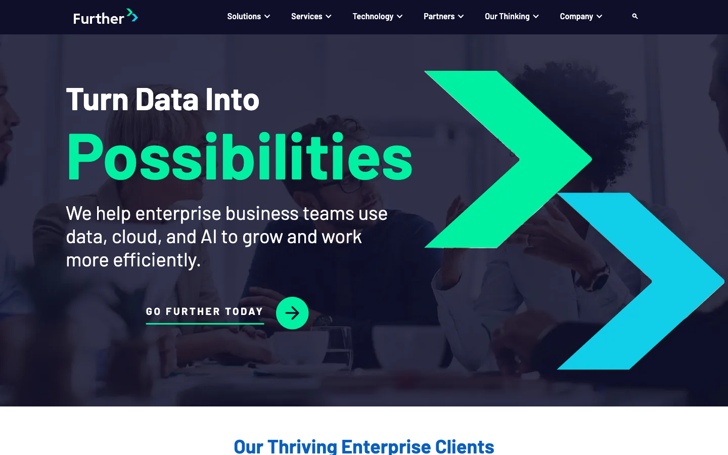 Further homepage screenshot