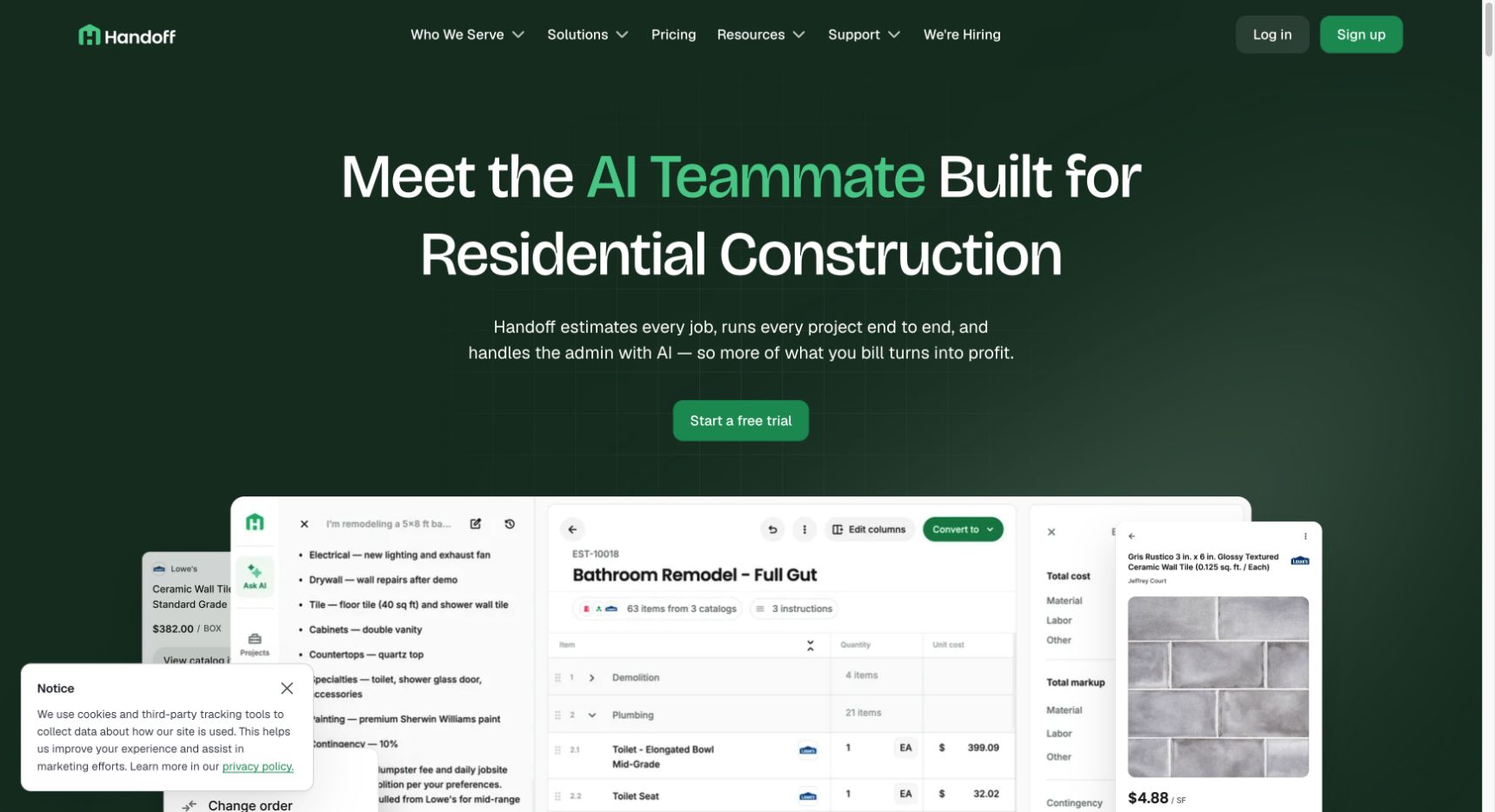 Handoff landing_page