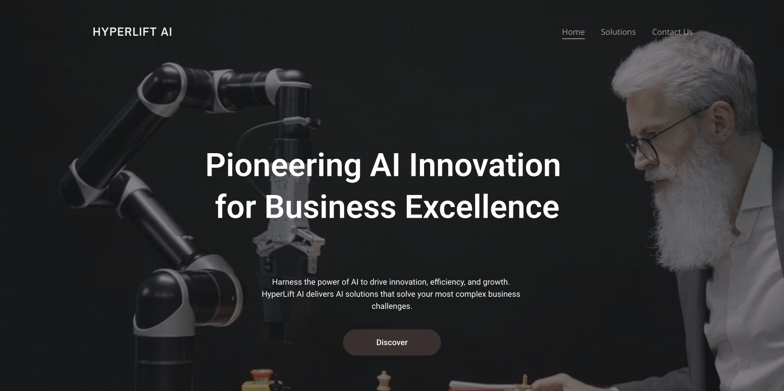 HyperLift AI homepage screenshot