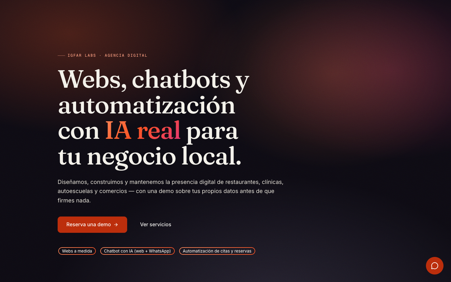 IGFAR Labs 首页截图
