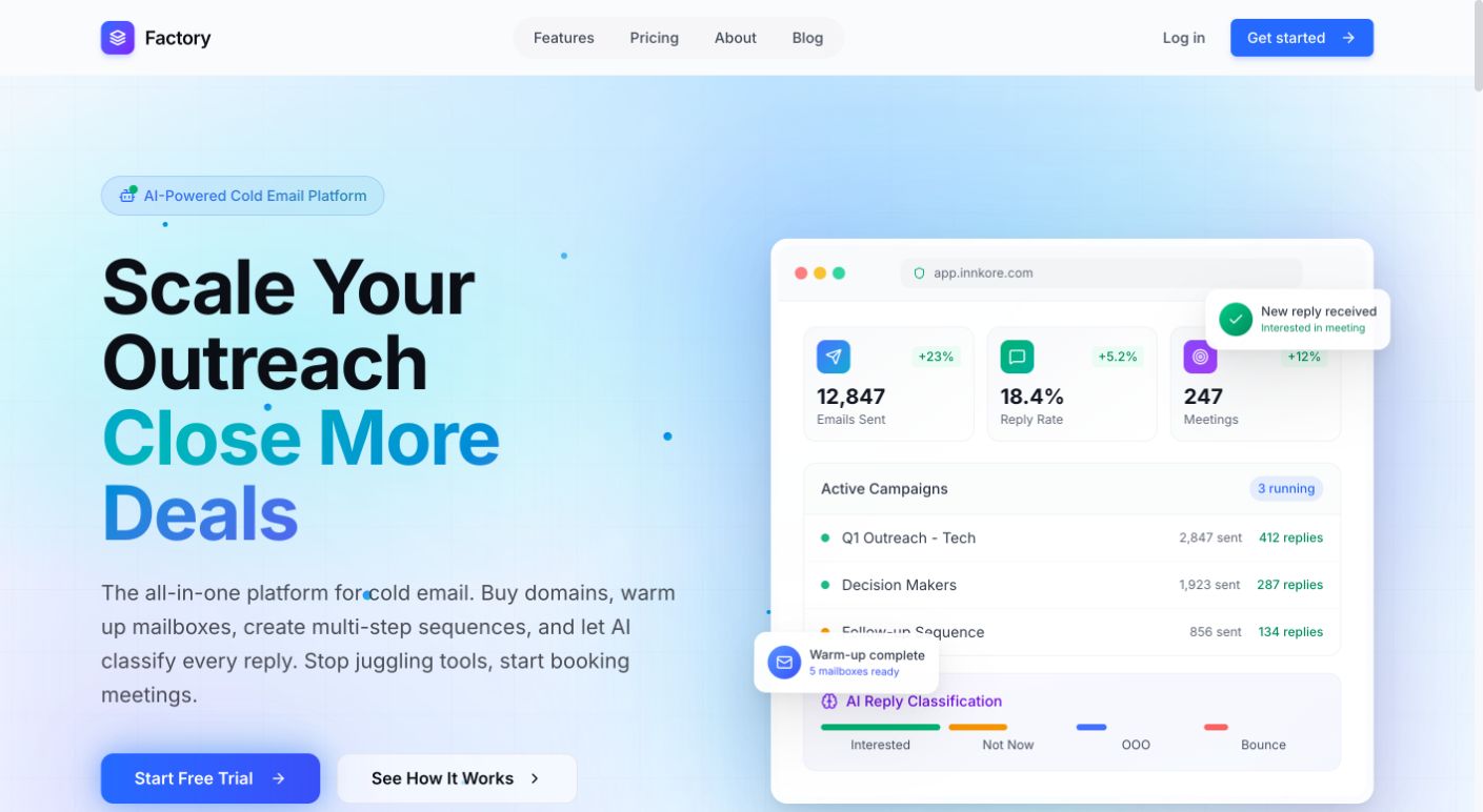 Innkore 首页截图