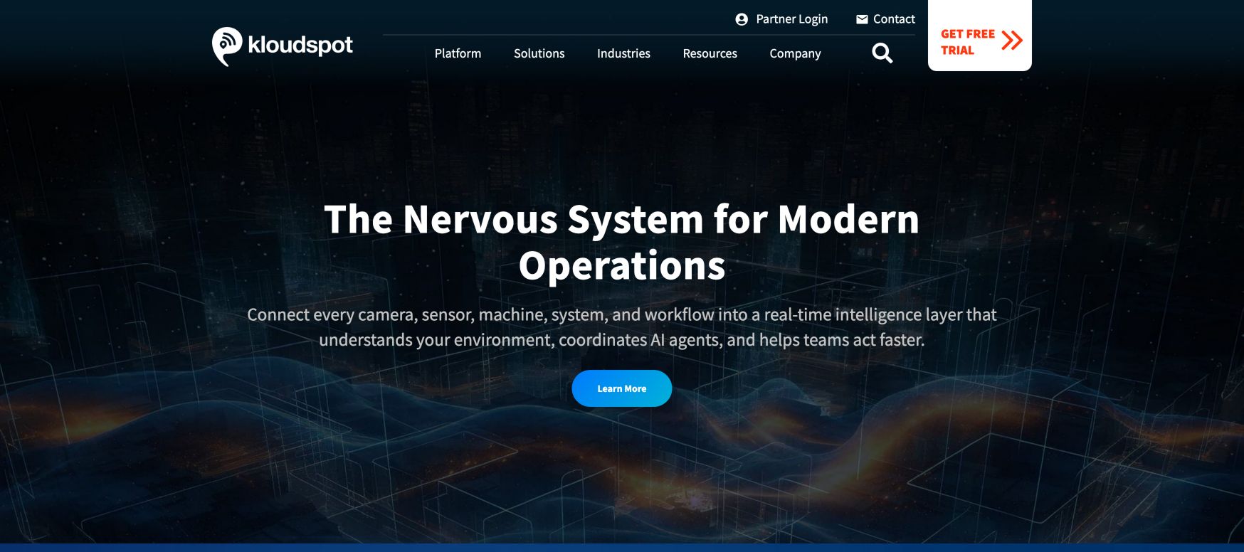 Kloudspot 首页截图