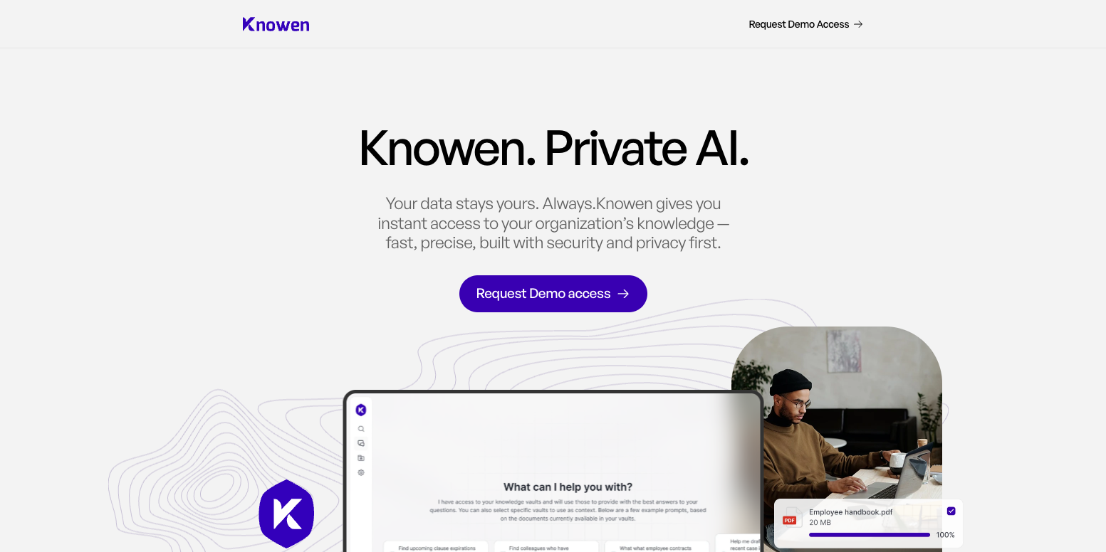 Knowen landing_page