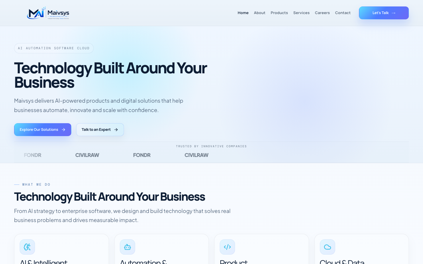 Maivsys Technologies Private Limited landing_page