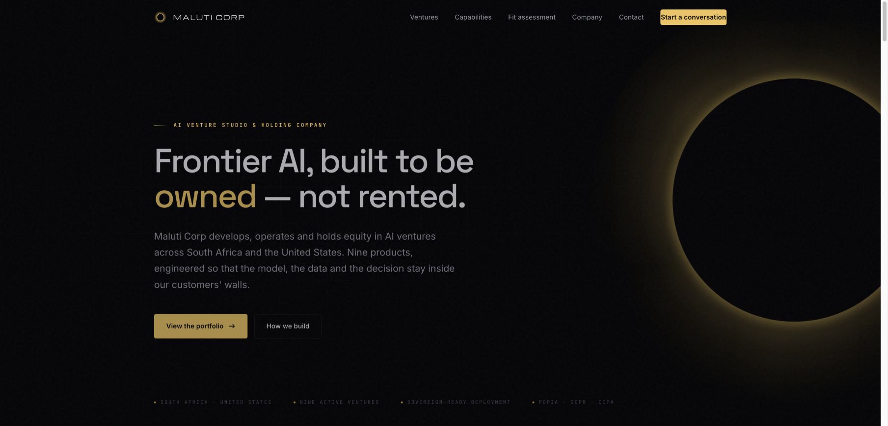 maluticorp.com 首页截图
