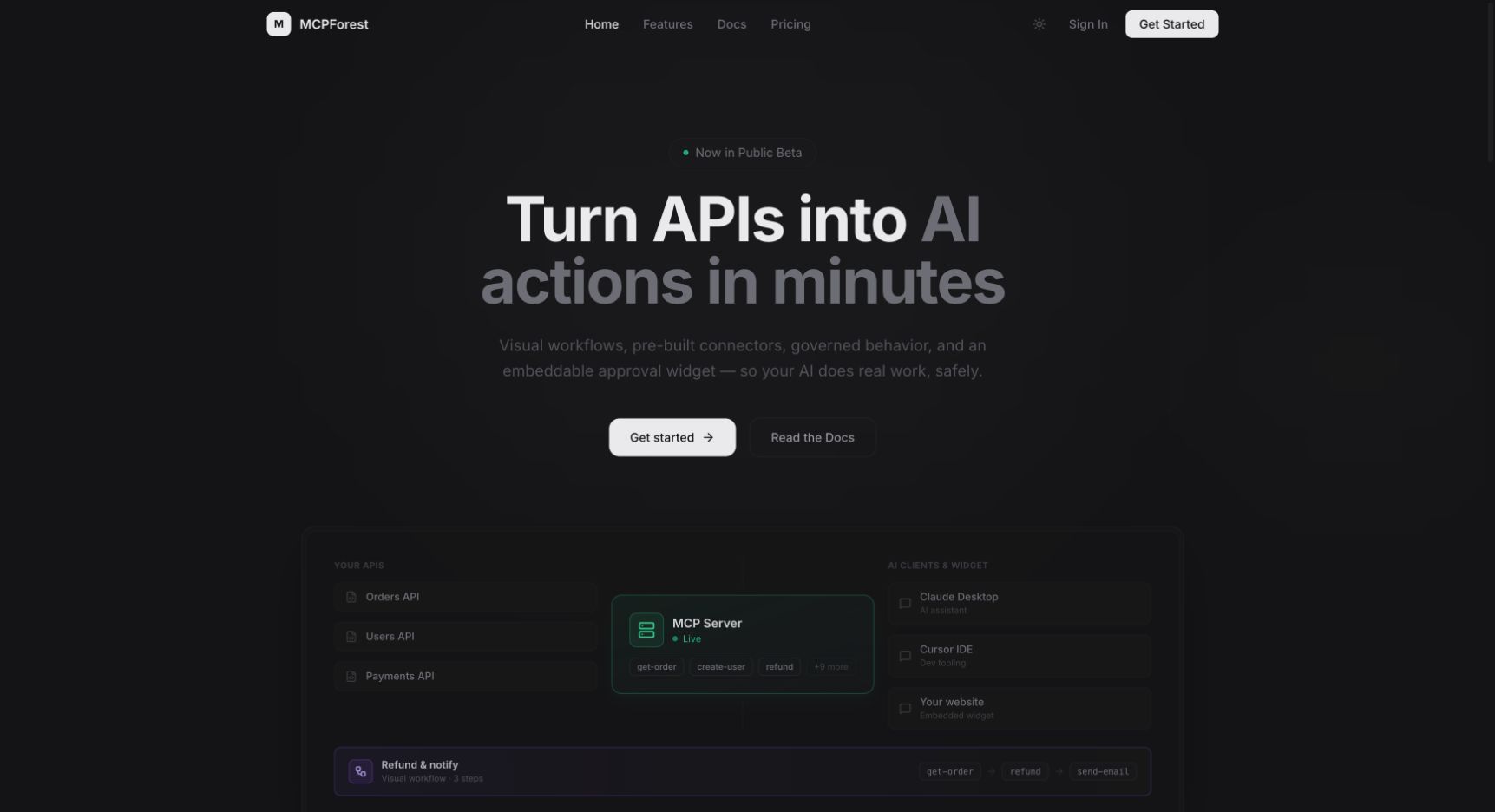 MCPForest landing_page