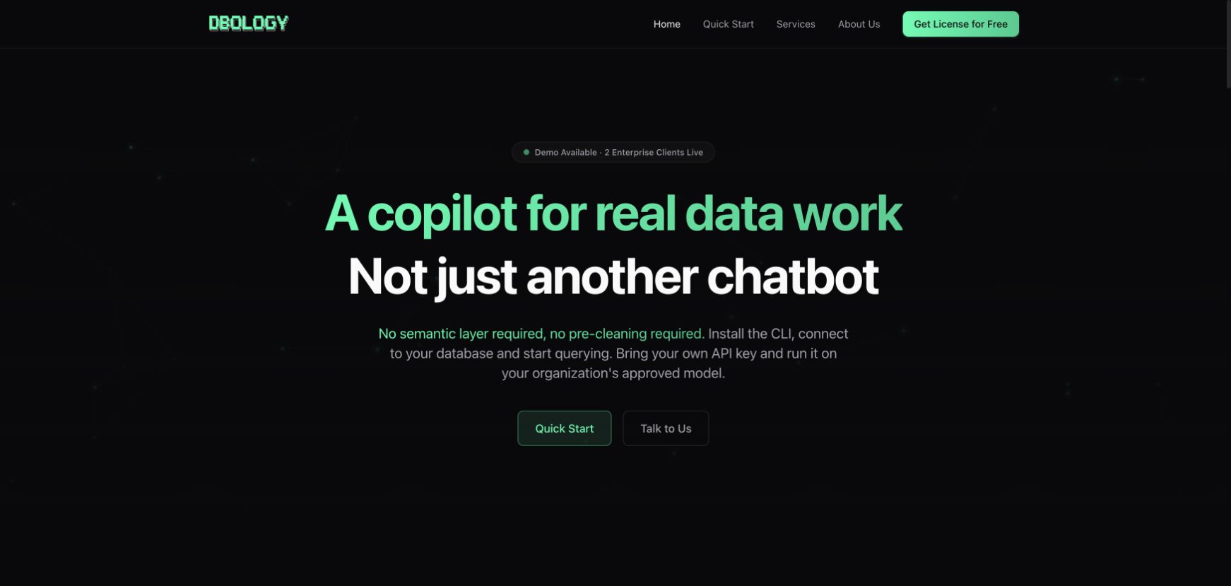HOWABOUTDATA 首页截图