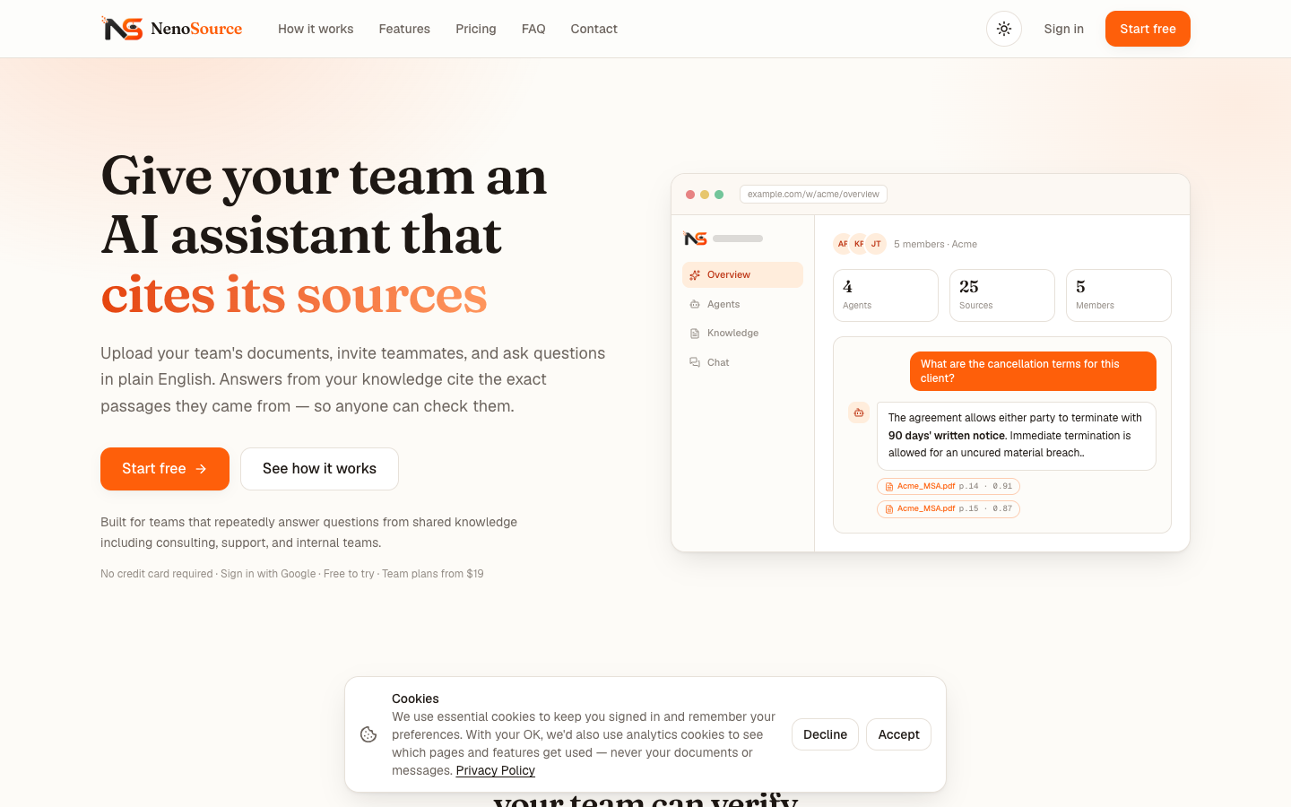 NenoSource homepage screenshot