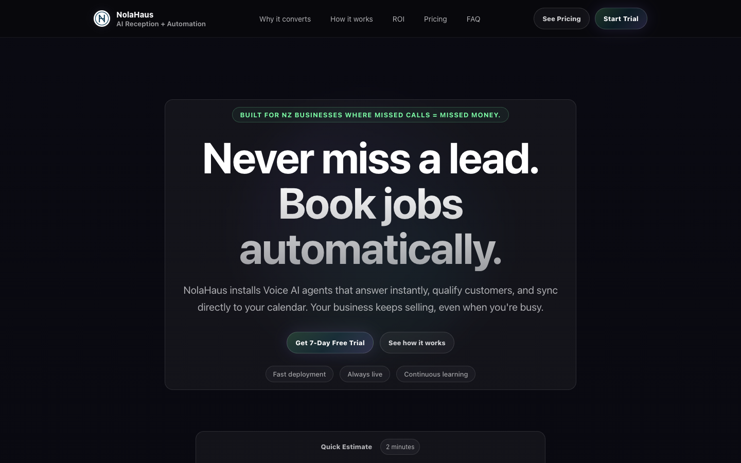 NolaHaus landing_page
